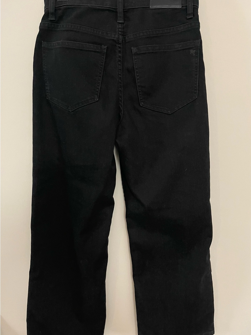 Madewell High-Rise Wide Leg Jeans in Black Wash Size 26 - Picture 3 of 5